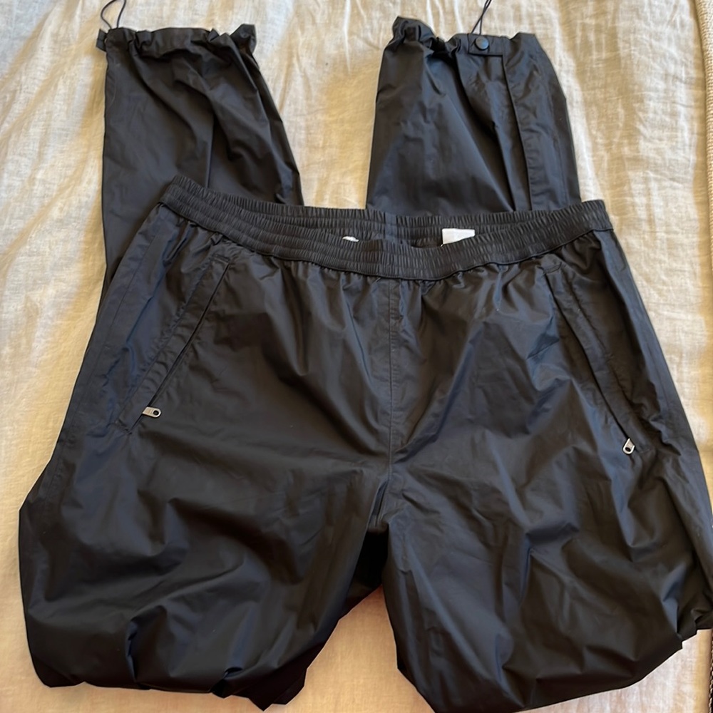Marmot black rain pants, Large, Long
